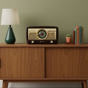 Rare 1950s Jewel Wakemaster Retro Radio Clock